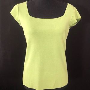 Alex Marie Square Neck Cap Sleeve Top SZ Medium